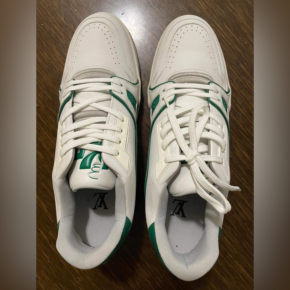 Louis Vuitton Vergil Abloh lv trainer sneaker vert green us10 lv 8 size